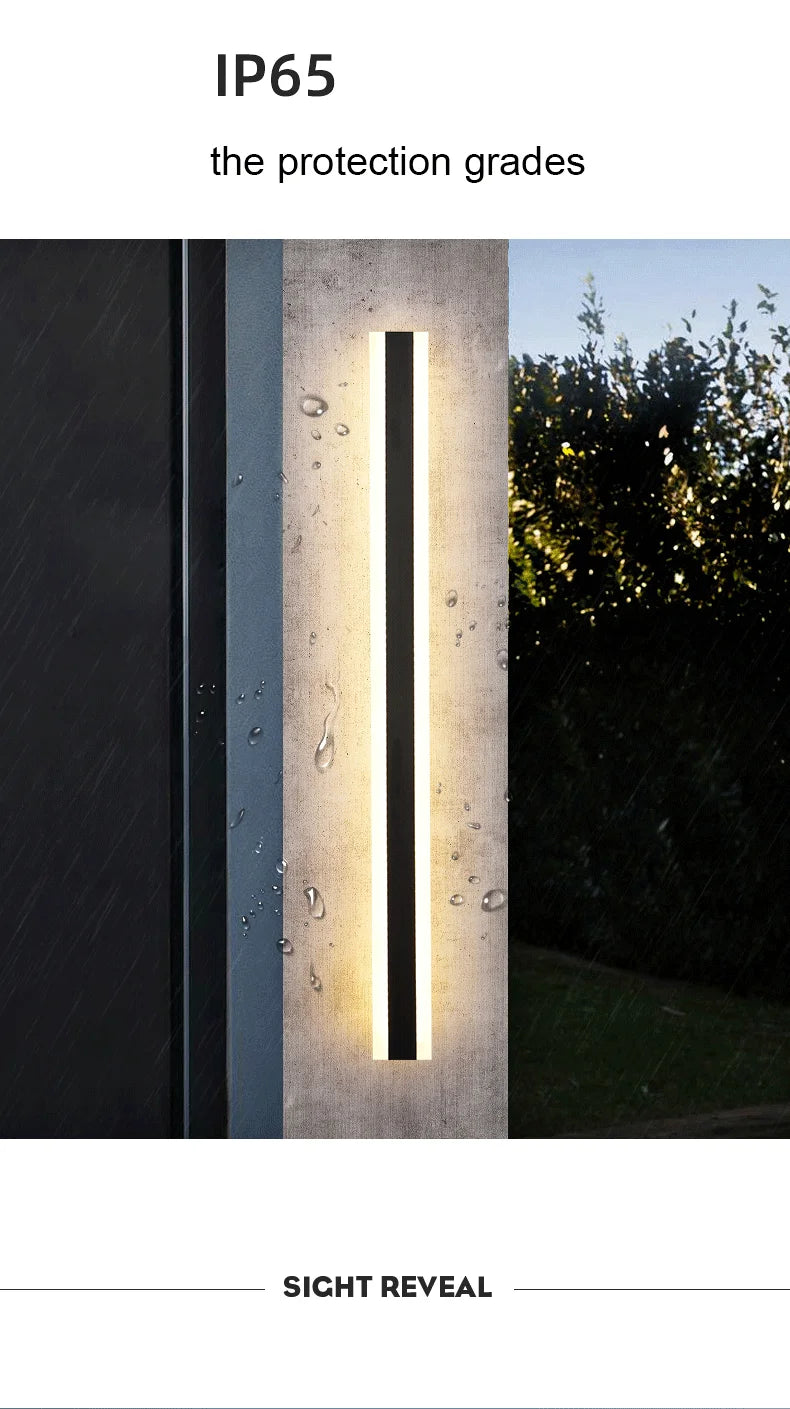 Waterproof Long Strip LED Wall Lamp IP65 - Shine Room