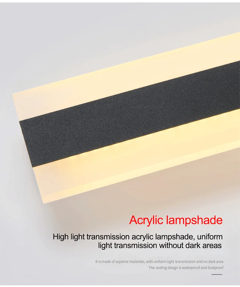 Waterproof Long Strip LED Wall Lamp IP65 - Shine Room