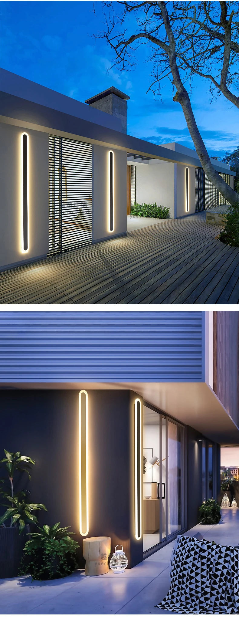 Waterproof Outdoor Long Wall Light IP54 - Shine Room