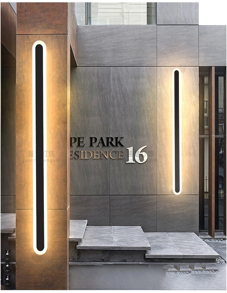 Waterproof Outdoor Long Wall Light IP54 - Shine Room