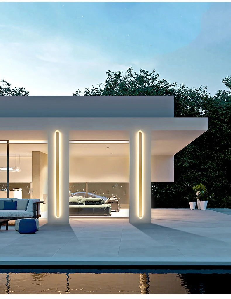 Waterproof Outdoor Long Wall Light IP54 - Shine Room