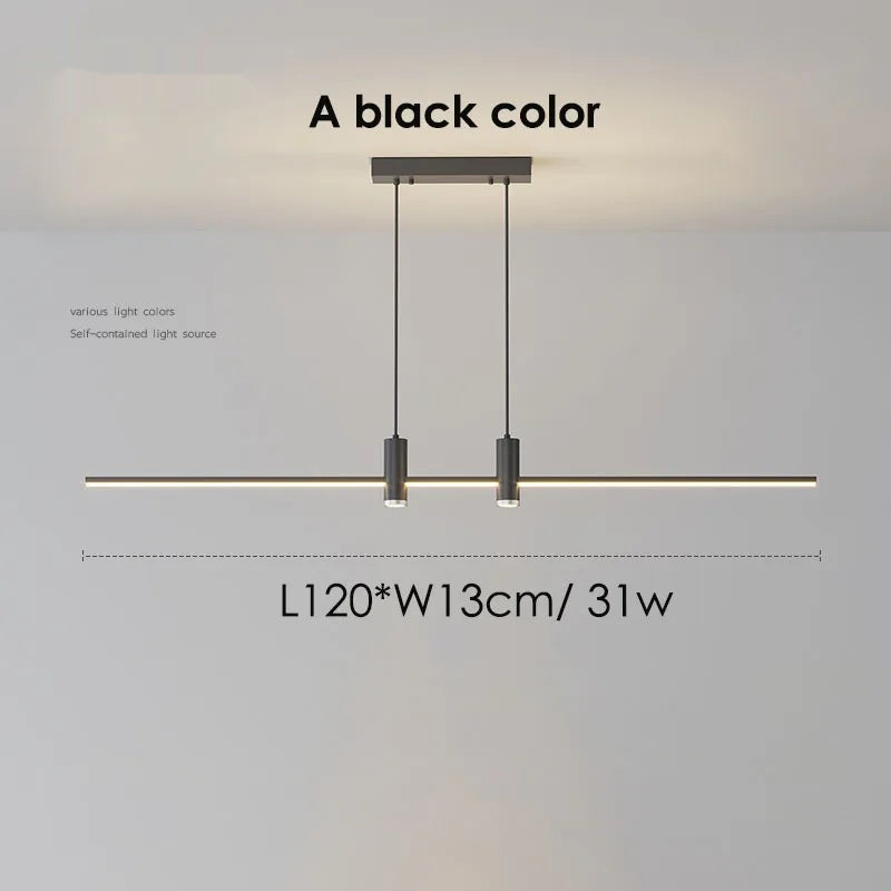 LED Pendant Light Adjustable Linear Chandelier - Shine Room