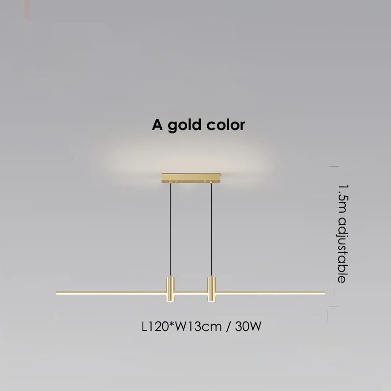 LED Pendant Light Adjustable Linear Chandelier - Shine Room