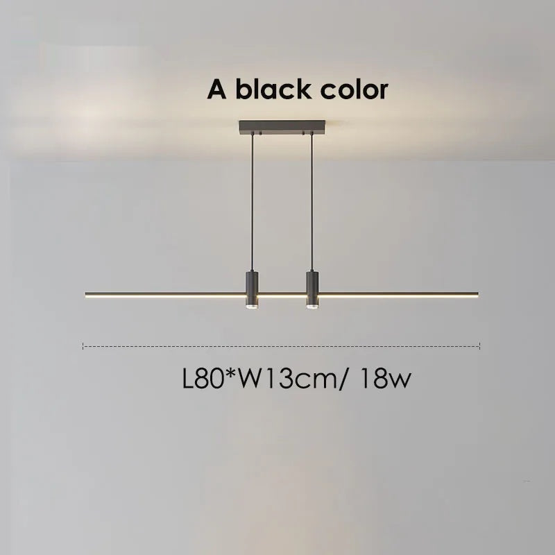 LED Pendant Light Adjustable Linear Chandelier - Shine Room