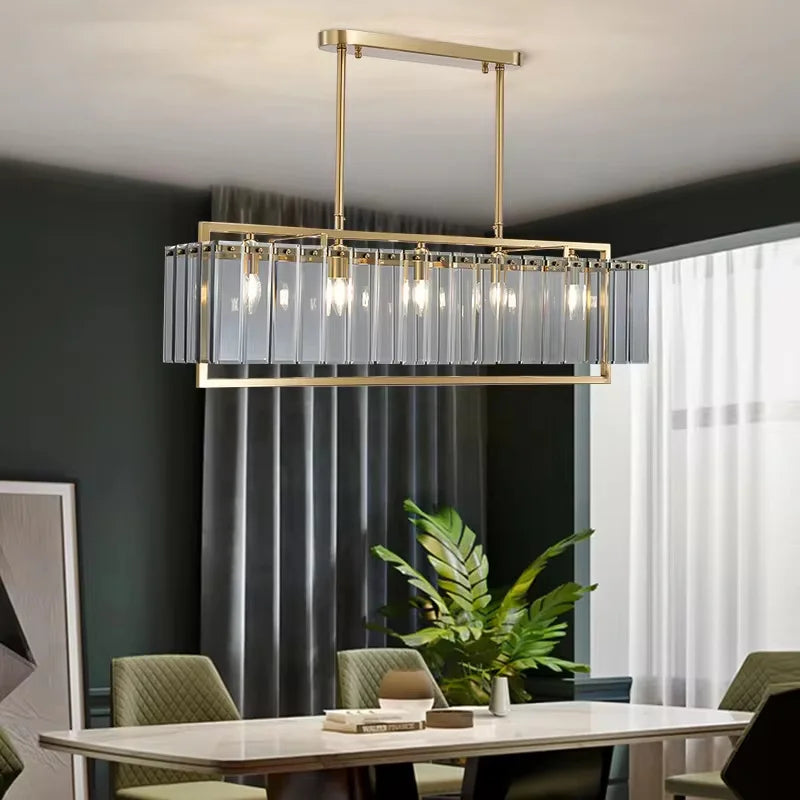 Luxury Crystal Chandelier Gold Raindrop Pendant - Shine Room