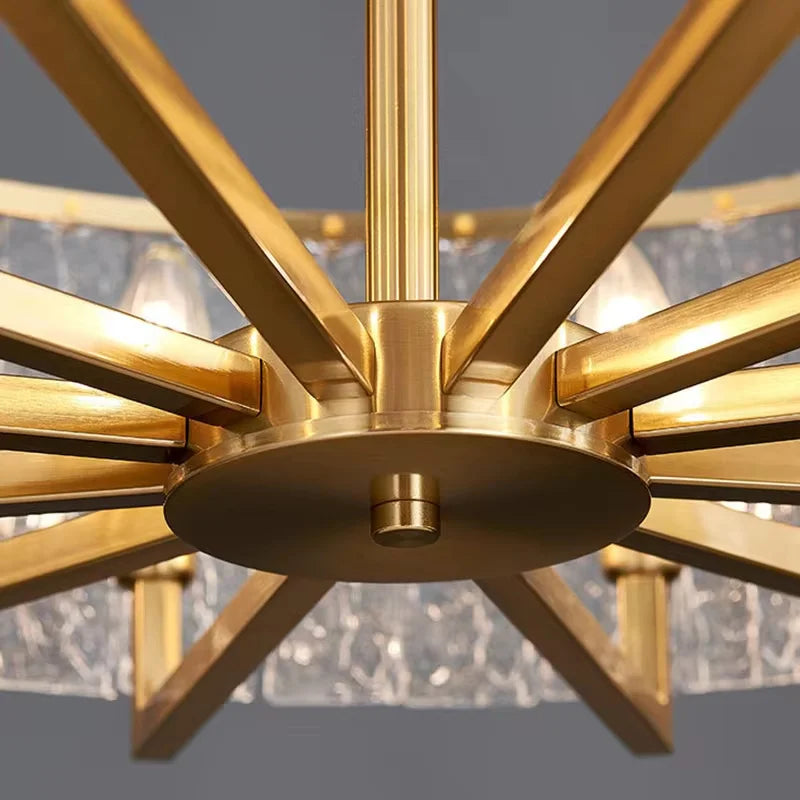 Luxury Crystal Chandelier Gold Raindrop Pendant - Shine Room