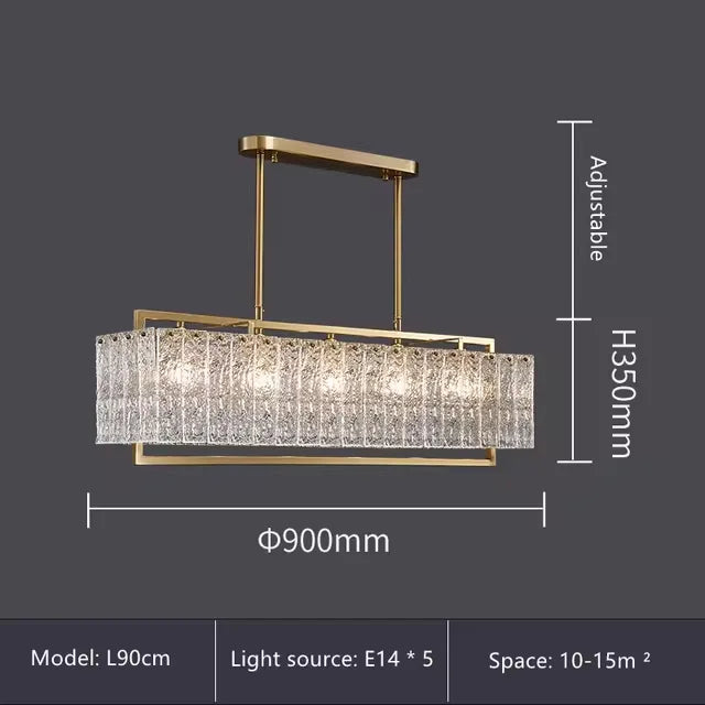 Luxury Crystal Chandelier Gold Raindrop Pendant - Shine Room