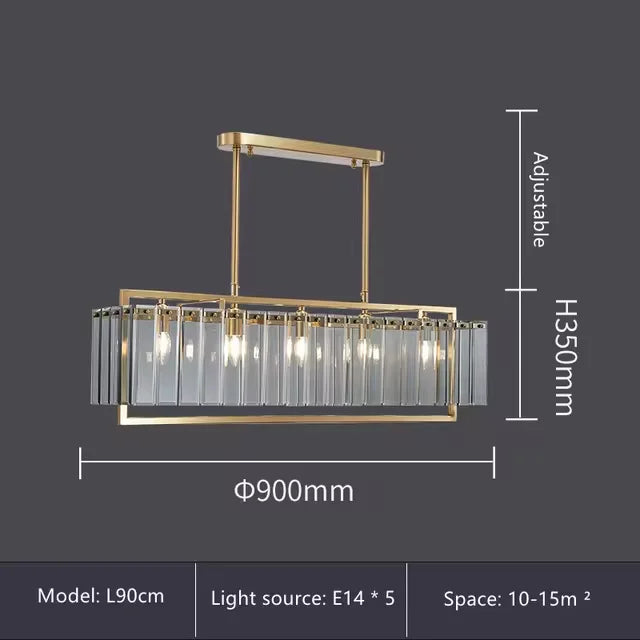Luxury Crystal Chandelier Gold Raindrop Pendant - Shine Room