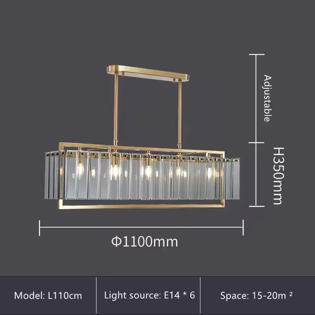 Luxury Crystal Chandelier Gold Raindrop Pendant - Shine Room