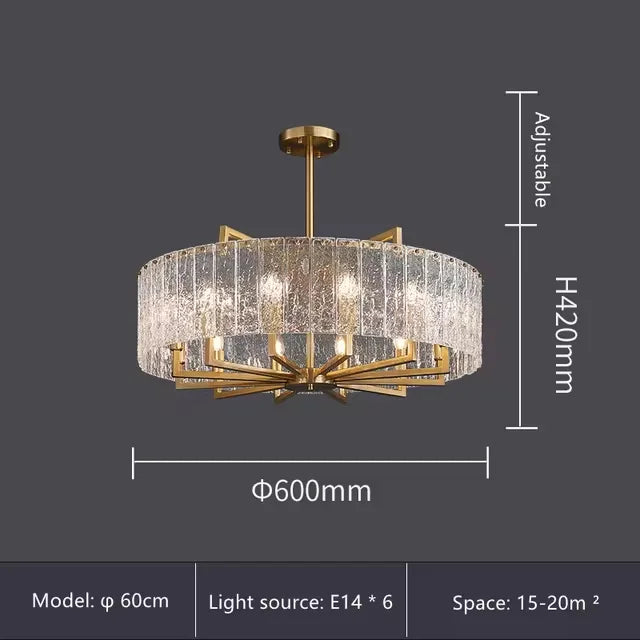 Luxury Crystal Chandelier Gold Raindrop Pendant - Shine Room