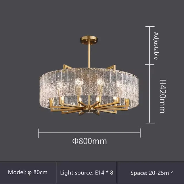 Luxury Crystal Chandelier Gold Raindrop Pendant - Shine Room