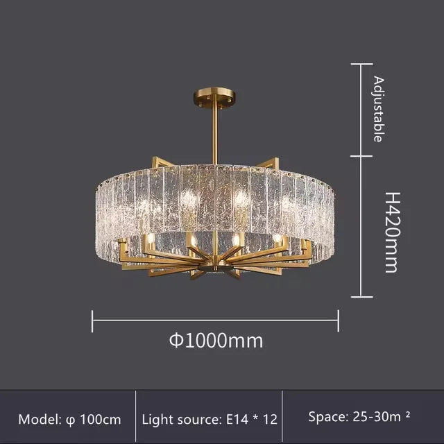 Luxury Crystal Chandelier Gold Raindrop Pendant - Shine Room