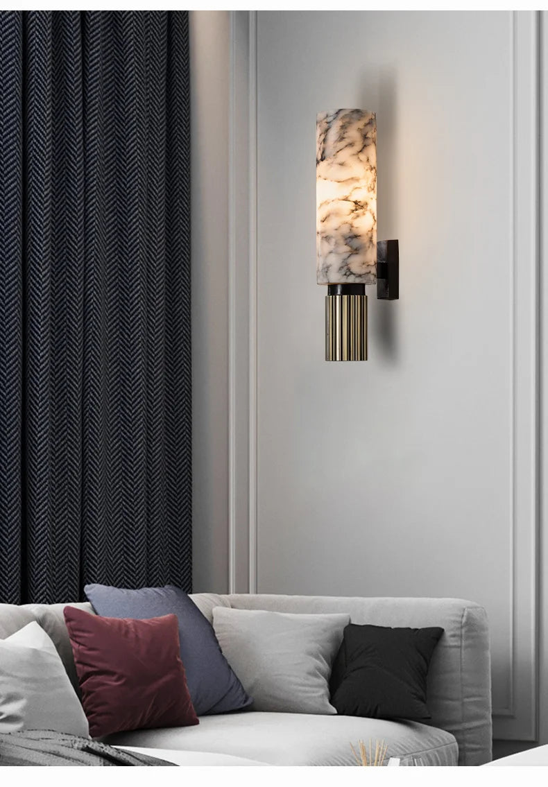 Luxury Marble Wall Lamp Vintage Sconce - Shine Room