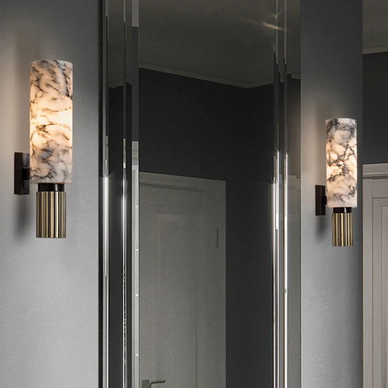 Luxury Marble Wall Lamp Vintage Sconce - Shine Room