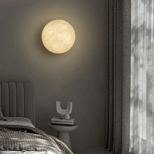 Marble Copper Wall Lamp Round Luxury - Shine Room