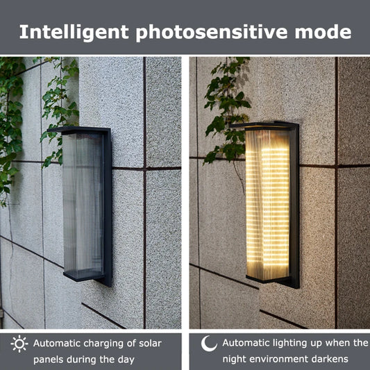 Solar Porch Wall Light Dusk to Dawn Lantern - Shine Room