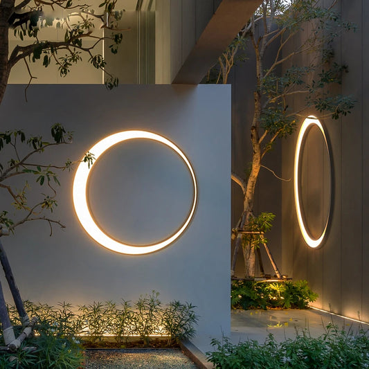 Stainless Steel Round Moon Lamp IP65 - Shine Room