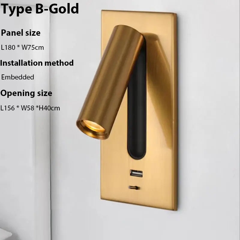 USB Charging Adjustable Wall Lamp 3W - Shine Room