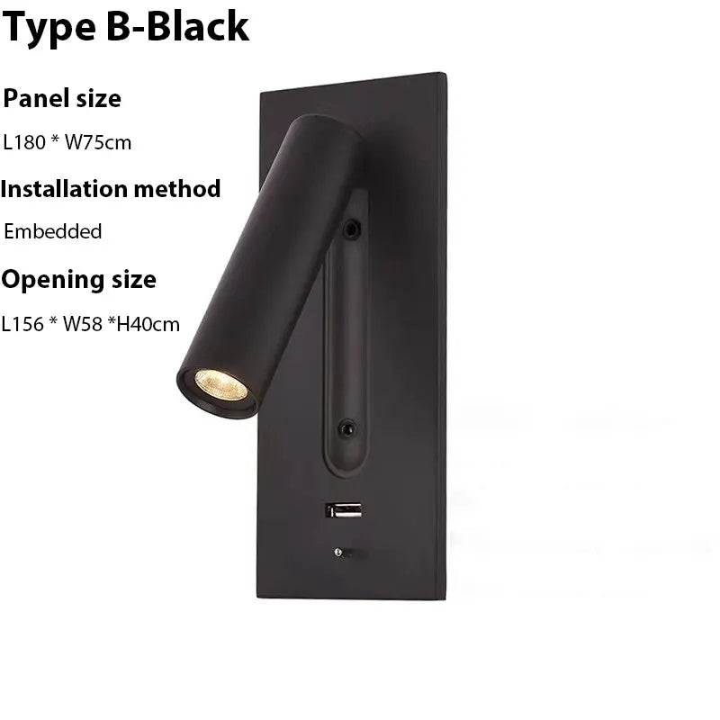 USB Charging Adjustable Wall Lamp 3W - Shine Room