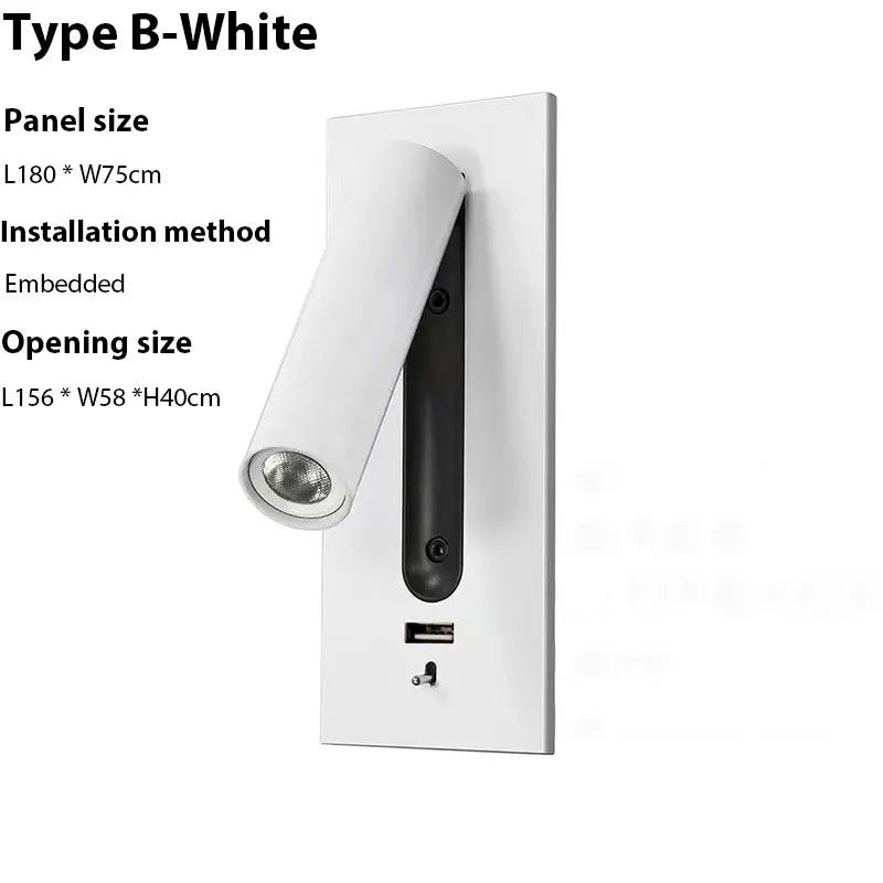 USB Charging Adjustable Wall Lamp 3W - Shine Room
