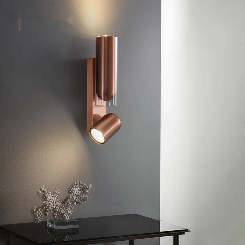 Vintage Glass Wall Lamp Rotatable Indoor Fixtures - Shine Room