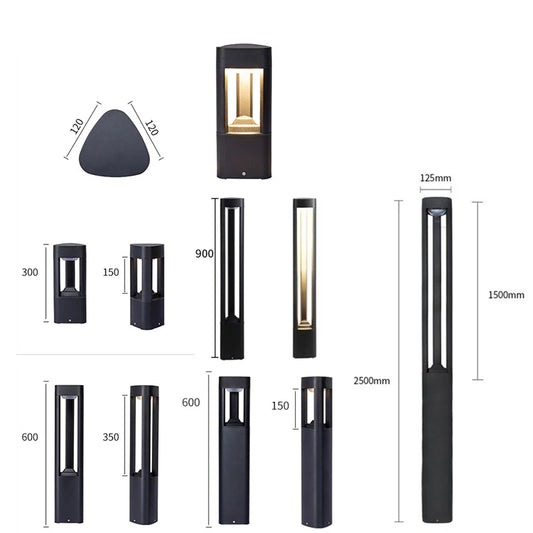 Waterproof IP65 LED Bollard Lawn Lamp Aluminum - Shine Room
